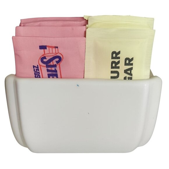 Fiestaware Fiesta Packet Caddy Sugar Sweetener Organizer Cards White - Picture 1 of 14